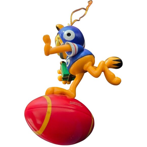 Garfield Football Player Christmas Ornament Cat Trim-A-Tree Paws 1996 Vtg - Picture 15 of 15